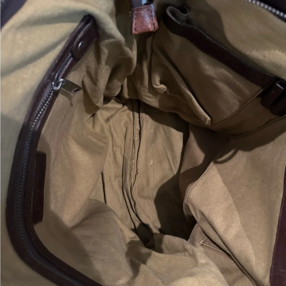 Beautiful Leather and Canvas Men's Bag